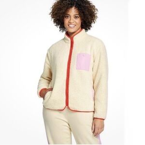 LEGO CONTRAST POCKET SHERPA JACKET - CREAM SIZE 4X (NEW WITH TAGS) A21